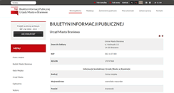 Desktop Screenshot of bip.braniewo.pl