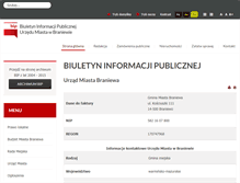 Tablet Screenshot of bip.braniewo.pl