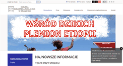 Desktop Screenshot of biblioteka.braniewo.pl